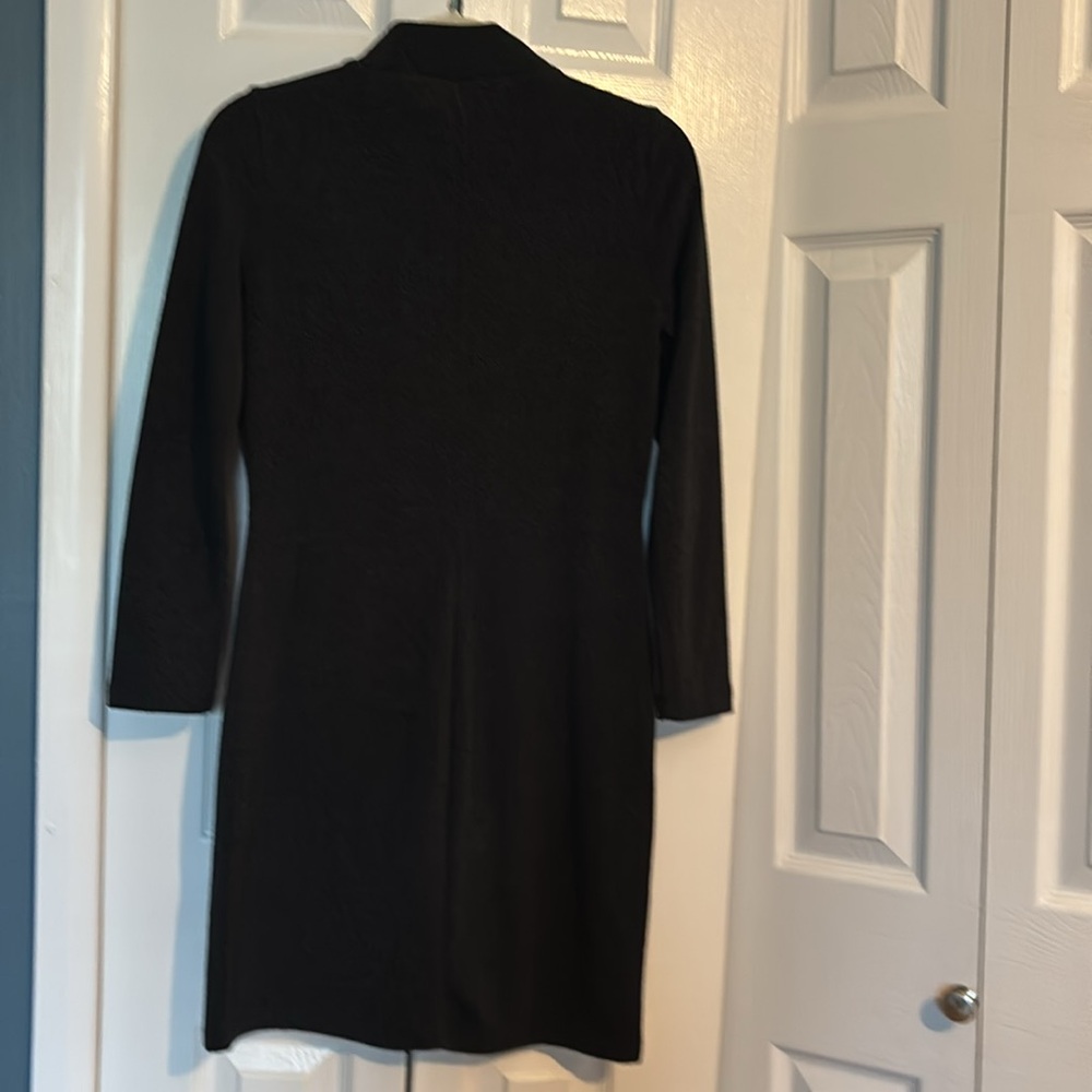 Banana Republic long sleeve mock neck sweater dress in black size XS petite NWOT - Picture 8 of 8